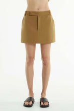 Load image into Gallery viewer, INTERCHANGE TAILORED MINI SKIRT | NUT
