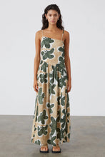 Load image into Gallery viewer, EUCALYPTUS FLOWER LINEN DRESS
